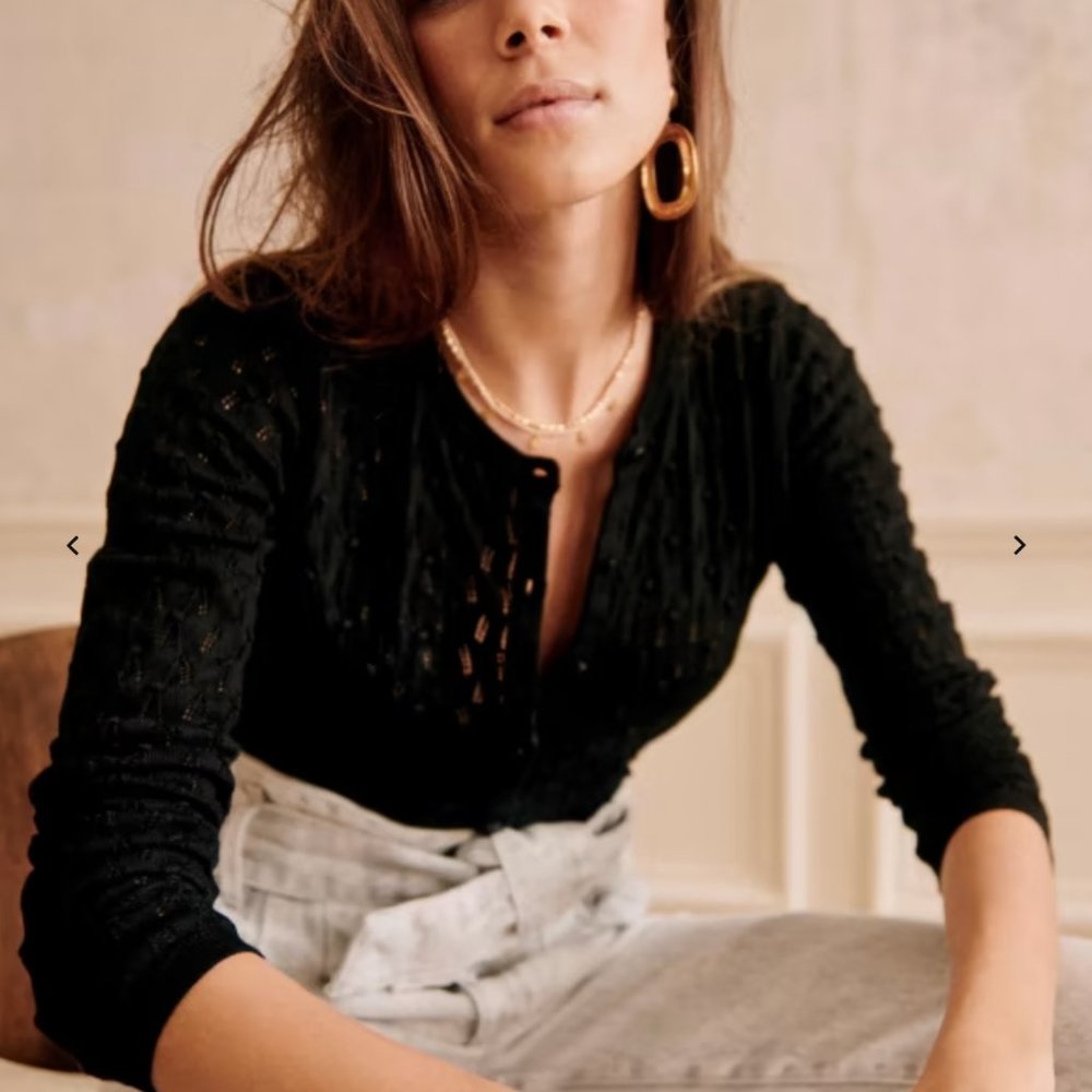 SEZANE - Philippe Jumper - Black - XS  *LIKE NEW*